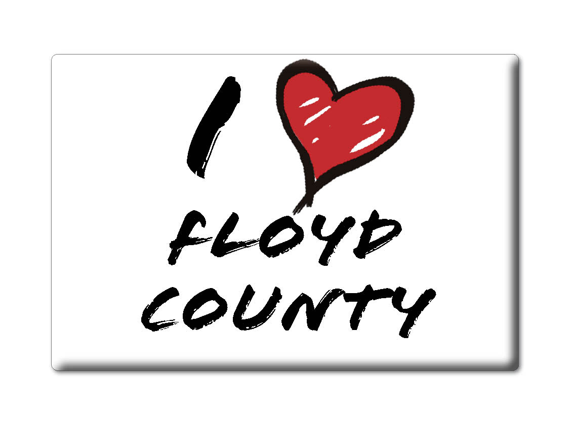 Floyd County - Fridge Magnet I Love Souvenir Usa Gift Idea - Picture 7 of 10