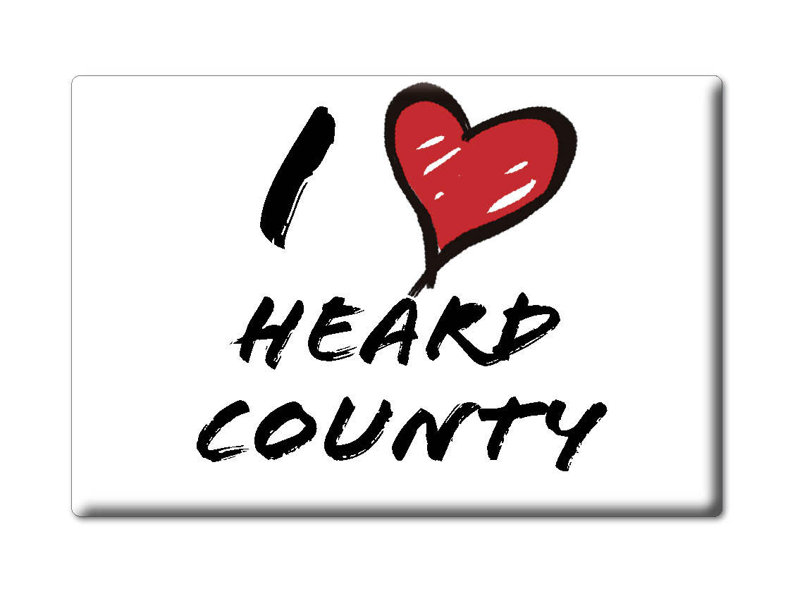 Heard County - Imán de nevera I Love Souvenir Idea de regalo de Estados Unidos - Imagen 7 de 10