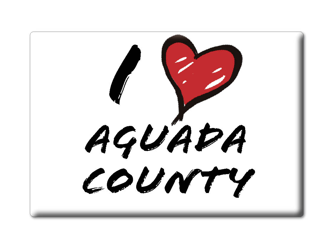 Aguada County - Imán de nevera I Love Souvenir Idea de regalo de Estados Unidos - Imagen 7 de 10