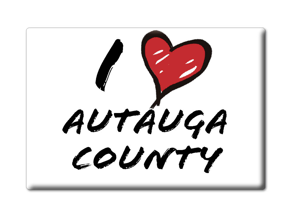 Autauga County - Imán de nevera I Love Souvenir Idea de regalo de Estados Unidos - Imagen 7 de 10