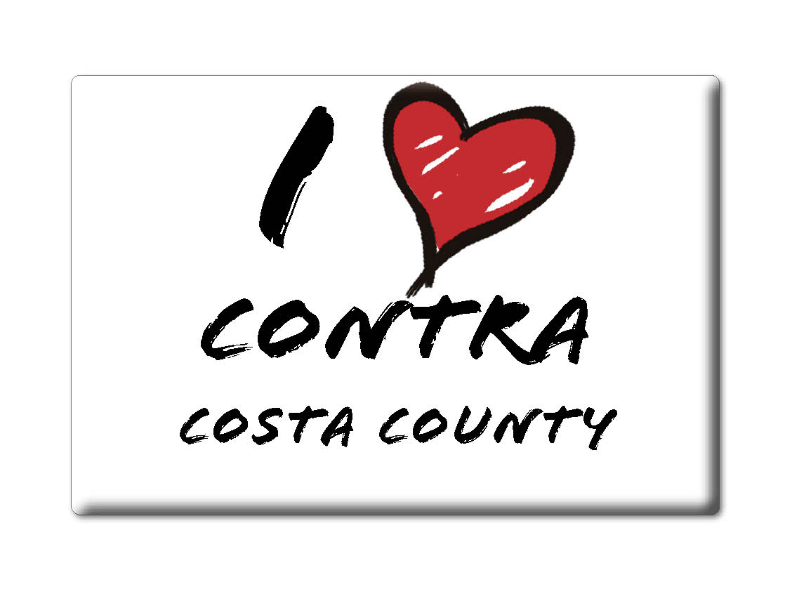 Contra Costa County - Fridge Magnet I Love Souvenir Usa Gift Idea - Bild 7 von 10