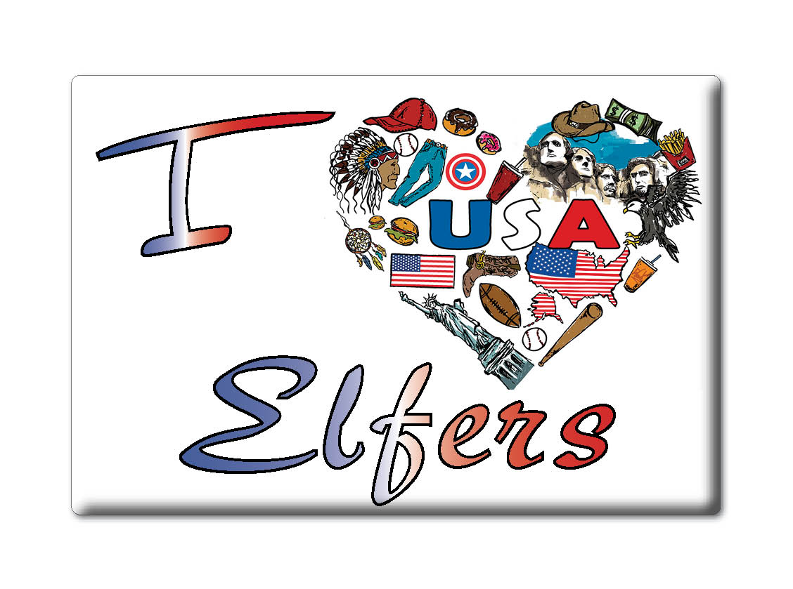 Elfers, Pasco County, Florida - Fridge Magnet I Love Souvenir Usa Gift Idea - Picture 8 of 10