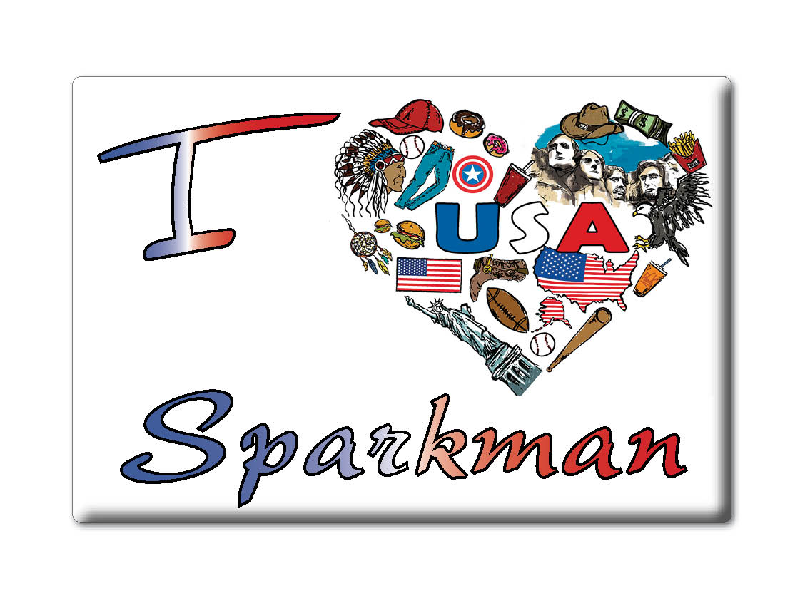 Sparkman, Condado de Dallas, Arkansas - Imán de nevera I Love Souvenir Regalo de Estados Unidos - Imagen 8 de 10
