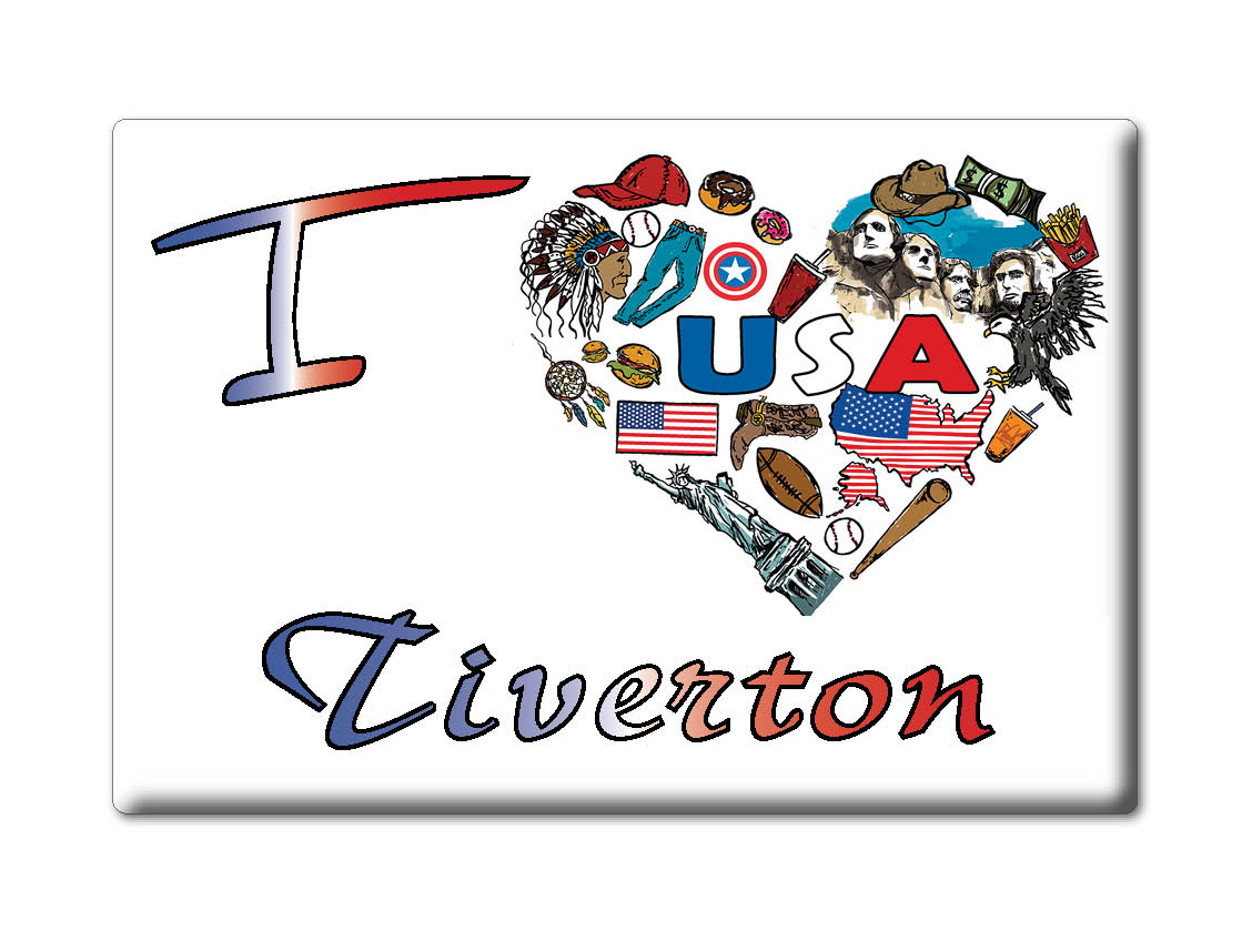 Tiverton, Newport County, Rhode Island - Fridge Magnet I Love Usa - Bild 8 von 10