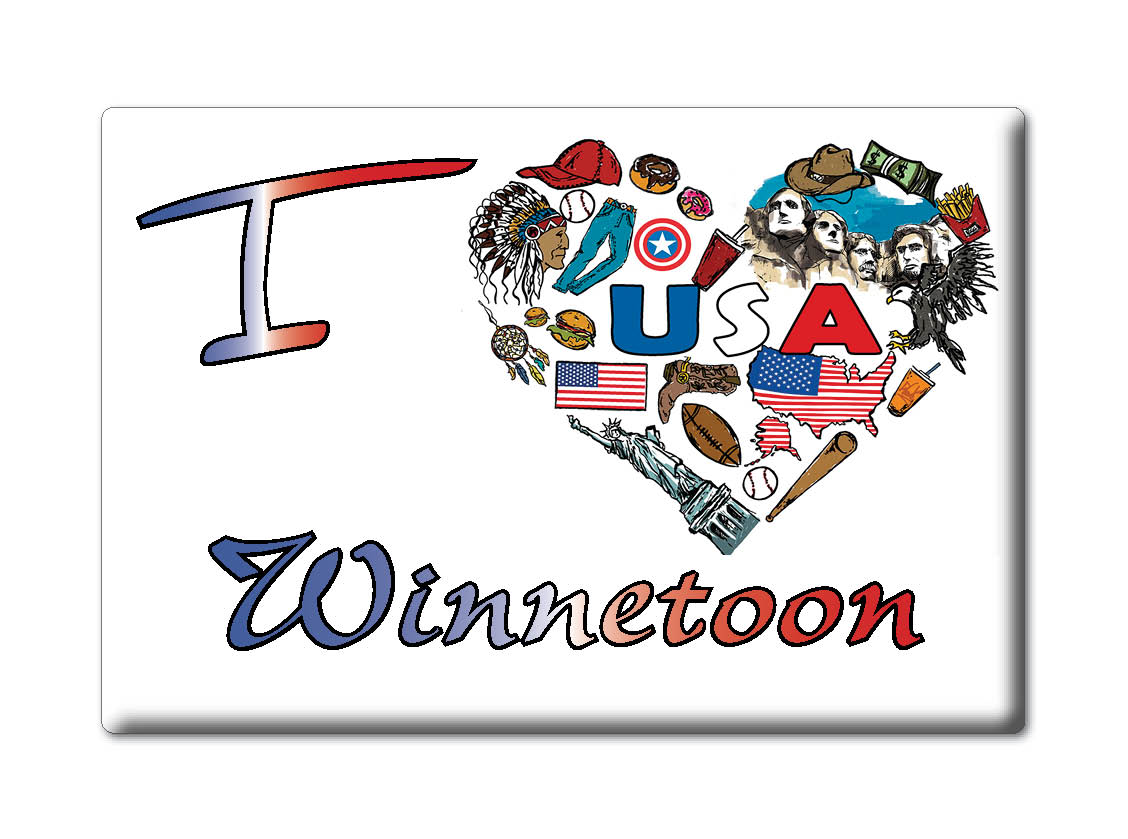 Winnetoon, Knox County, Nebraska - Kühlschrankmagnet I Love Souvenir USA Geschenk - Bild 8 von 10