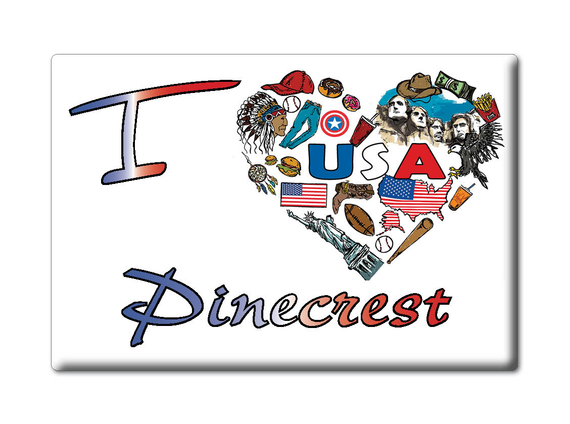 Pinecrest, Tuolumne County, California - Fridge Magnet I Love Souvenir Usa - Foto 8 di 10