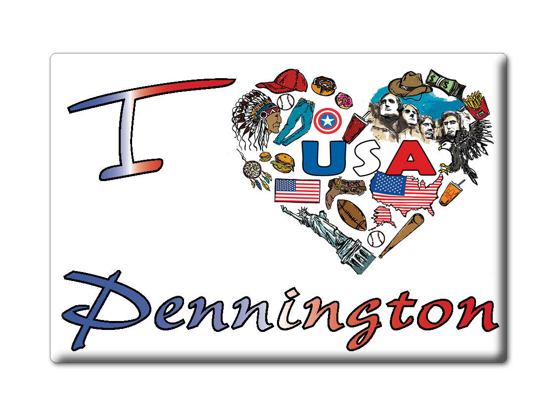 Pennington, Choctaw County, Alabama - Fridge Magnet I Love Souvenir Usa Gift - Picture 8 of 10
