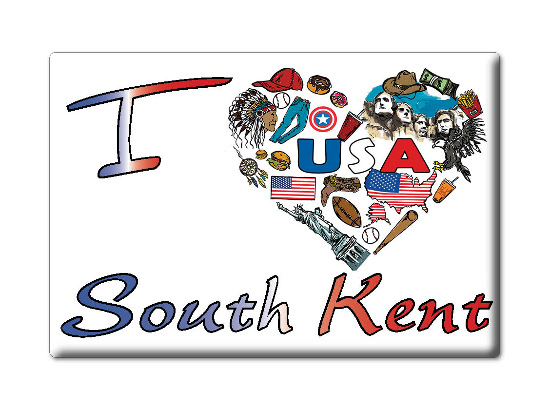 South Kent, Litchfield County, Connecticut - Magnes na lodówkę I Love Usa - Zdjęcie 8 z 10