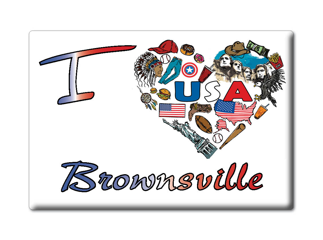 Brownsville, Yuba County, Kalifornien - Kühlschrankmagnet I Love Souvenir USA - Bild 8 von 10