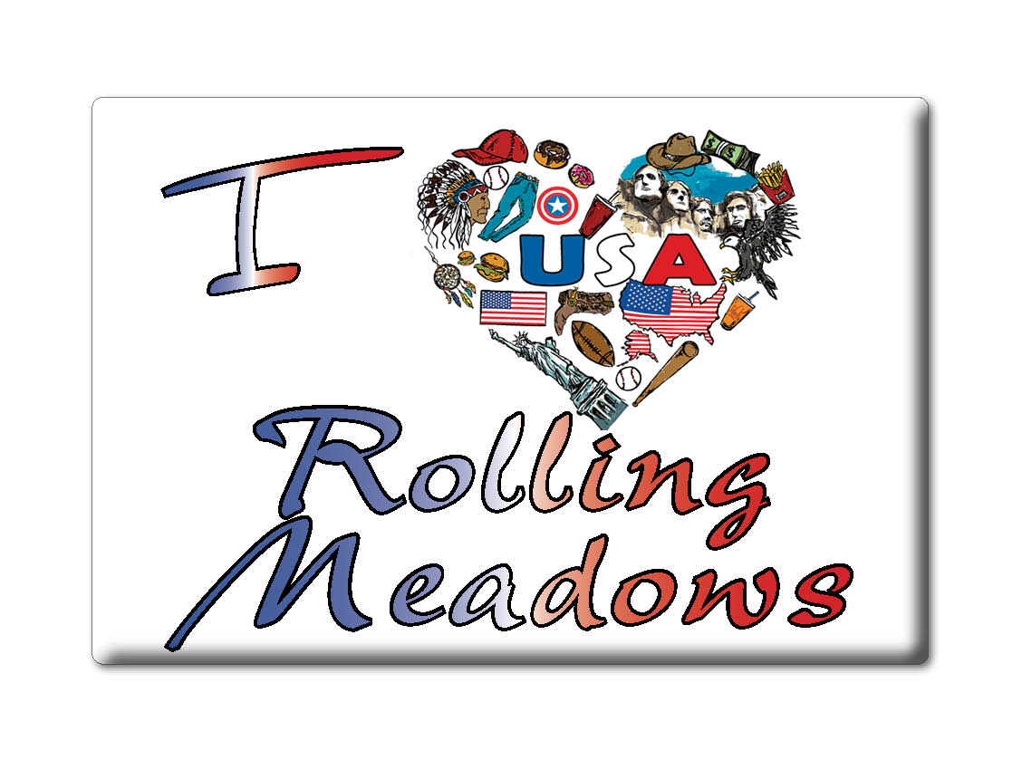 Rolling Meadows, Cook County, Illinois - Fridge Magnet I Love Souvenir Usa - Bild 8 von 10