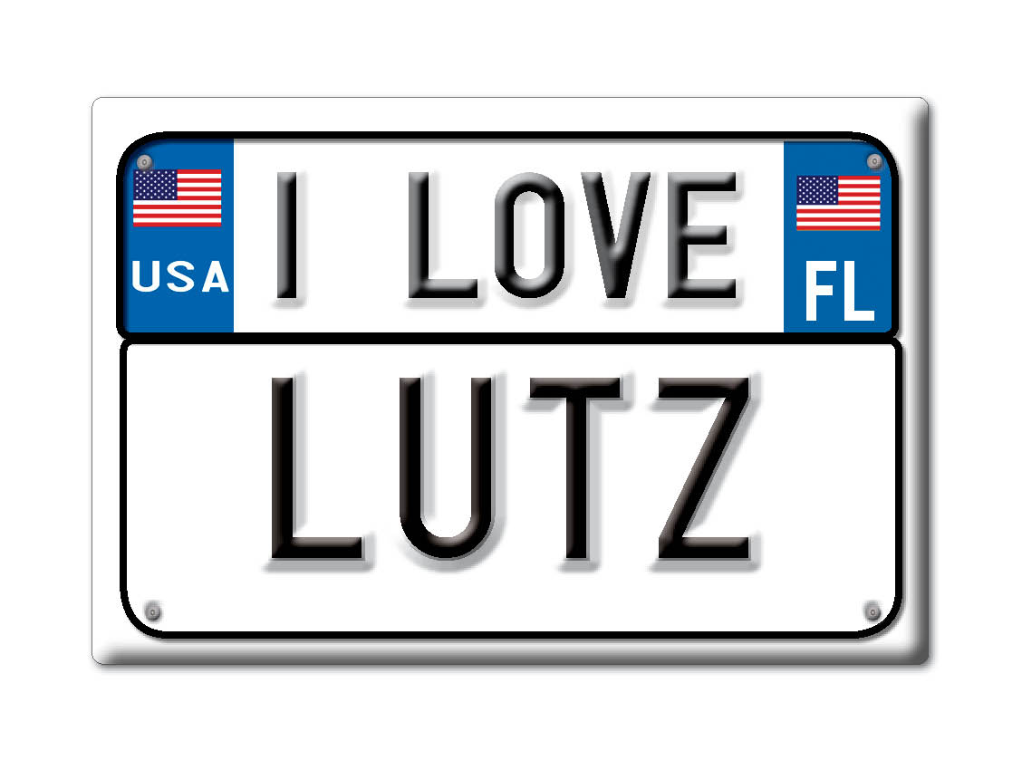 Lutz, Hillsborough County, Florida - Fridge Magnet I Love Souvenir Usa Gift - Picture 9 of 10