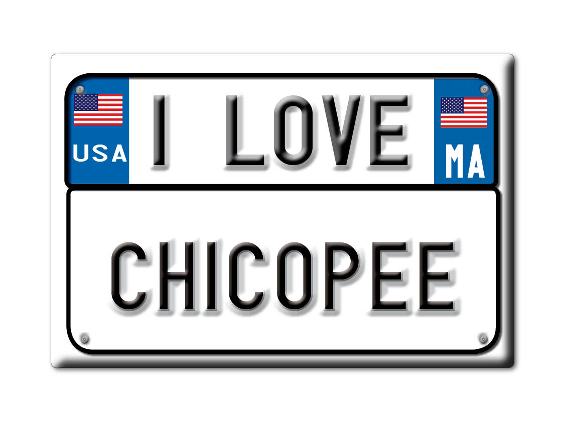 Chicopee, Hampden County, Massachusetts - Fridge Magnet I Love Usa - Picture 9 of 10
