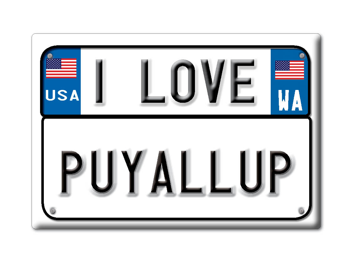 Puyallup, Pierce County, Washington - Fridge Magnet I Love Souvenir Usa - Bild 9 von 10