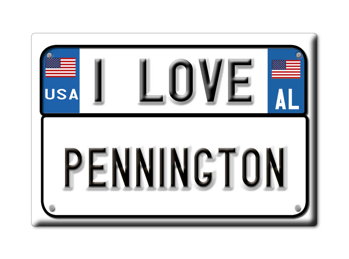 Pennington, Choctaw County, Alabama - Fridge Magnet I Love Souvenir Usa Gift - Picture 9 of 10