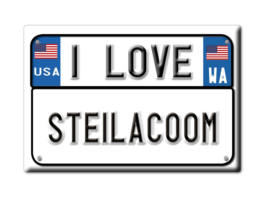 Steilacoom, Pierce County, Washington - Fridge Magnet I Love Souvenir Usa - Picture 9 of 10