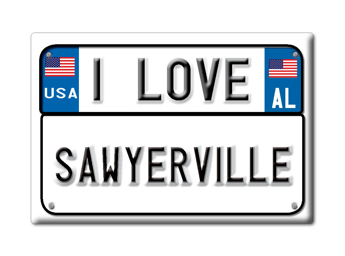 Sawyerville, Hale County, Alabama - Fridge Magnet I Love Souvenir Usa Gift - Picture 9 of 10