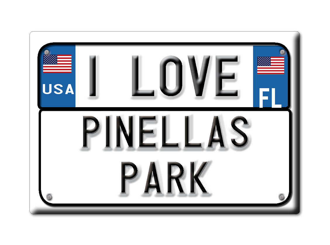 Pinellas Park, Pinellas County, Florida - Fridge Magnet I Love Souvenir Usa - Picture 9 of 10