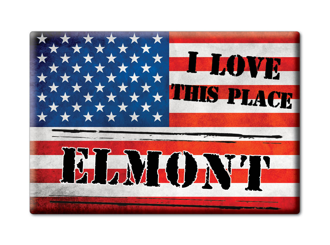 Elmont, Nassau County, New York - Fridge Magnet I Love Souvenir Usa Gift Idea - Bild 10 von 10
