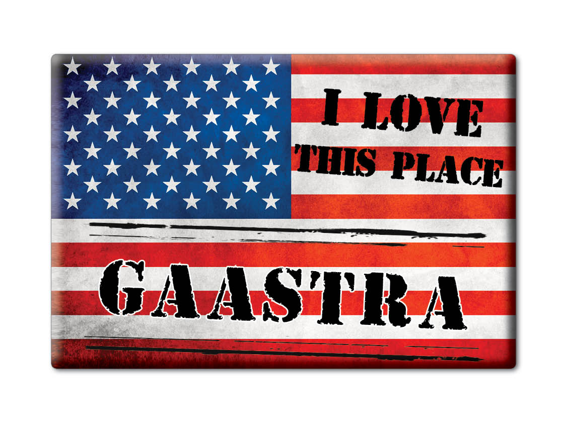 Gaastra, Iron County, Michigan - Fridge Magnet I Love Souvenir Usa Gift Idea - Picture 10 of 10