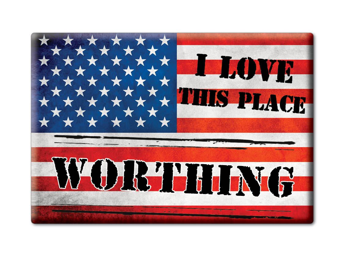 Worthing, Lincoln County, Dakota Południowa - Magnes na lodówkę I Love Usa - Zdjęcie 10 z 10