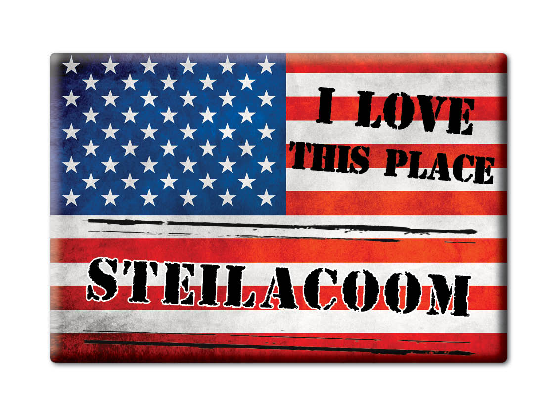 Steilacoom, Pierce County, Washington - Fridge Magnet I Love Souvenir Usa - Picture 10 of 10