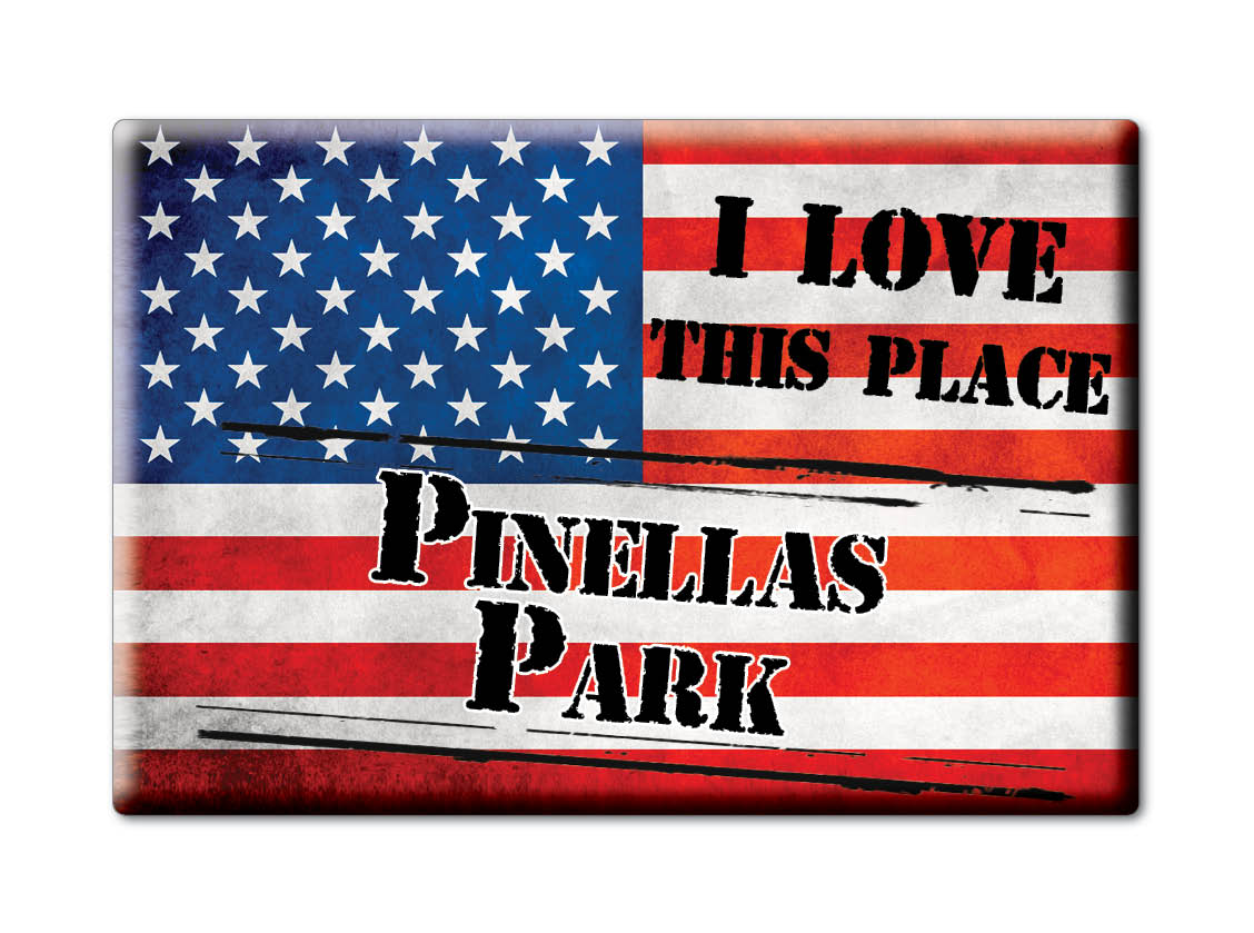Pinellas Park, Pinellas County, Florida - Fridge Magnet I Love Souvenir Usa - Picture 10 of 10